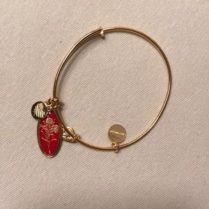 Alex and Ani carnation gold bracelet
